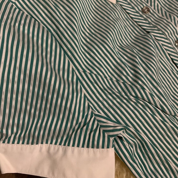 Combined short sleeve shirt with green stripes - Picture 3 of 5